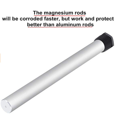 OEM เครื่องทำน้ำร้อน Anode Rod, Magnesium Sacrificial Anode Rod Corrosion Protection