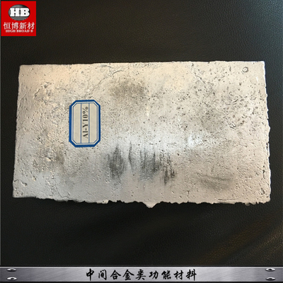 Fast Dispatch ผู้จัดจำหน่ายในประเทศจีน YAl Yttrium Aluminium Master Alloy Y 80% Al 20% ingot