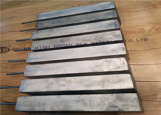 Magnesium sacrificial anode used in  protecting one steel hull