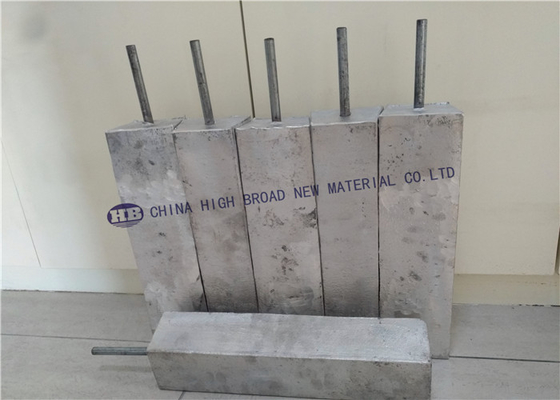 Low Potential high potential Magnesium anode with fillings AZ63