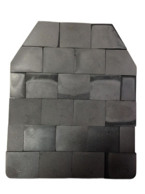 Dual-Use Silicon Carbide Ballistic Tile NIJ Level III 250x300x10mm for Transport Security Protection