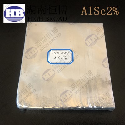 การหล่อหล่อหล่อ AlSc30 Scandium Master Alloy สําหรับลูกบอลเบสบอล ค้อนไม้เล่นแลครอสส์ กรอบจักรยาน