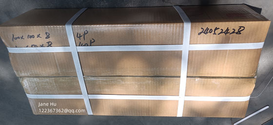 50x50mm Pressureless Sintered Silicon Carbide Ceramic Tile with Protective Polymer Coating for Ballistic Protection