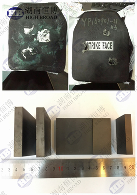 NIJ III/IV แผ่นกันกระสุน เซรามิก / แผ่นประกอบ โบรอน คาร์ไบด์ แอร์มอร์ สี่เหลี่ยม SW30 SW60