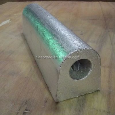 Heat Exchanger Aluminum Sacrificial Anode Pencil Type M16 Thread 350mm 1.2kg Al-Zn-In Alloy Corrosion Guard