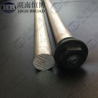 ขนาด 22 มม กว้าง 900 มม ความยาว แมกนีเซียม แอนอด สต๊อป กับ 3/4 " NPT Thread สําหรับการป้องกันเครื่องทําน้ําร้อนแสงอาทิตย์