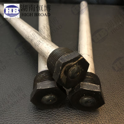 22mm Diameter 750mm Length Magnesium Anode Rod with Integrated Dielectric Nipple for Water Heater