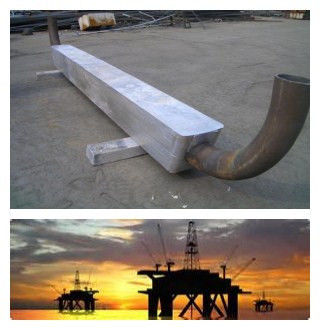 แอโนดอะลูมิเนียม AL ALLOYS Core Bend พร้อมการออกแบบที่ทนทานและทนต่อการกัดกร่อนสำหรับโครงสร้างเหล็กภายในที่จุ่มอยู่ในน้ำทะเล
