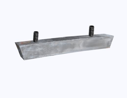 Anode อลูมิเนียมติดตั้ง Flush With Solid Rod Insert สําหรับการป้องกัน cathodic Off-shore สอดคล้องกับรูปร่างทางกณิตศาสตร์ของโครงสร้างและมีผลกระทบต่ํากว่าต่อความต้านทาน