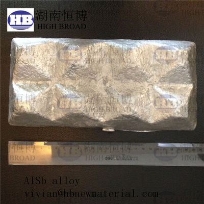 โลหะผสมอะลูมิเนียมพลวง AlSb 10% และ 20% ในรูปแบบแท่งน้ำหนัก 4-8 กก. สำหรับการใช้งานประสิทธิภาพสูง