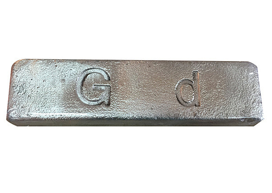 ความบริสุทธิ์ 99.5 Gadolinium Metal ธาตุเหล็กกล้า Gadolinium หายากสำหรับสารเติมแต่ง