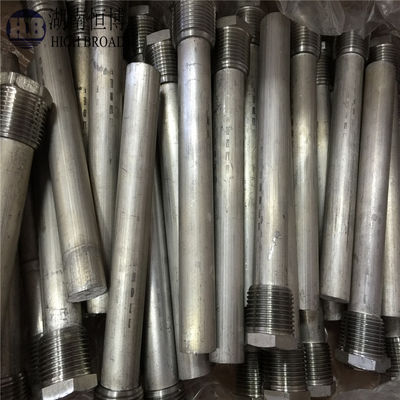 แท่งแอโนดแมกนีเซียมขนาด 32 นิ้ว พร้อมเกลียว BSP BSPT NPT 3/4" ได้รับการรับรอง ISO9001:2008 สำหรับเครื่องทำน้ำอุ่น
