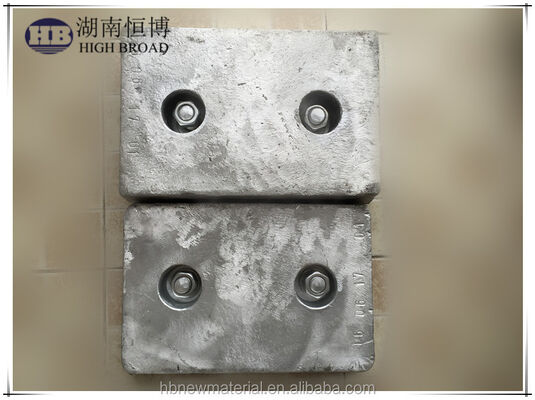 ท่อหลอดใต้ดิน อลูมิเนียม Anode การเสียสละ Backfill Package 1200 มม 25 กิโลกรัม Al-Zn-In สังกะสีฝังป้องกัน cathodic
