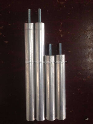 แม็กนีเซียมต่อต้านการกัดกร่อน Anode Rod ISO9001: 2008 รับรองสําหรับเครื่องทําน้ําร้อนที่มีตัวเลือกขนาดที่กําหนดเอง