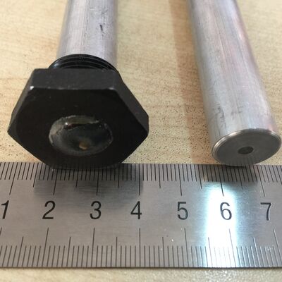 35 มิลลิเมตร แม็กนีเซียมสลัด หนักงาน Hex Anode Rod M27 Thread 1200 มิลลิเมตร เกรดเรือสําหรับเครื่องปรับน้ําทะเล