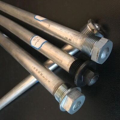 35 มิลลิเมตร แม็กนีเซียมสลัด หนักงาน Hex Anode Rod M27 Thread 1200 มิลลิเมตร เกรดเรือสําหรับเครื่องปรับน้ําทะเล