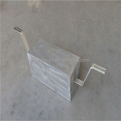 Sea Chest Aluminum Sacrificial Anode Plate Rectangular 350x250x40mm 9.5kg Al-Zn-In Alloy 4-Bolt Mount Marine Intake