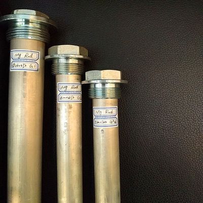 25 มิลลิเมตร อลูมิเนียมสกัด แรงงานหนัก Anode Rod 1 NPT 1200 มิลลิเมตร ป้องกันขนาดใหญ่สําหรับเครื่องปั่นอุตสาหกรรม