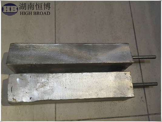 Standard potential Magnesium anodes for Cathodic Protection with improvide Ribbon Core