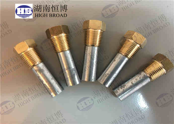 ASTM B418-95 กระดานแอโนดเครื่องทําน้ําร้อน Anode Pencil Anode ซิงค์ครบ สําหรับเครื่องยนต์เรือ