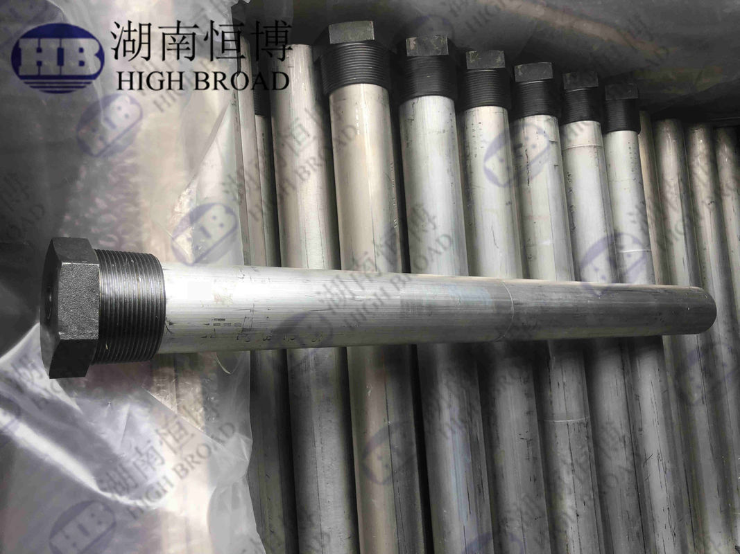 ขนาด 22 มม กว้าง 900 มม ความยาว แมกนีเซียม แอนอด สต๊อป กับ 3/4 " NPT Thread สําหรับการป้องกันเครื่องทําน้ําร้อนแสงอาทิตย์