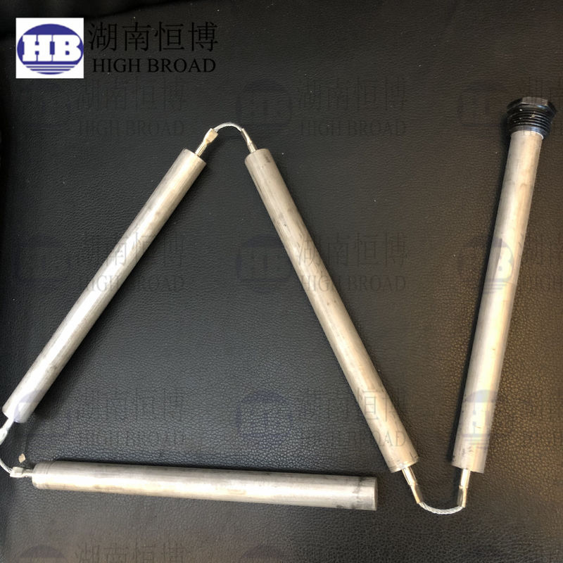 Twin Pack 3/4 นิ้ว NPT แม็กนีเซียมเครื่องทําน้ําร้อน แอนอดสต๊อป 38 นิ้ว ซิตสํารองคู่ด้วยเทปเส้น