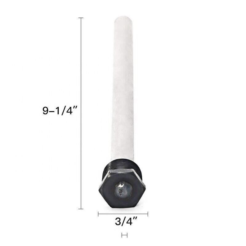 กว้าง 18 มิลลิเมตร ความยาว 350 มิลลิเมตร Compact Combo Magnesium Anode Rod สําหรับการป้องกันเครื่องทําความร้อน