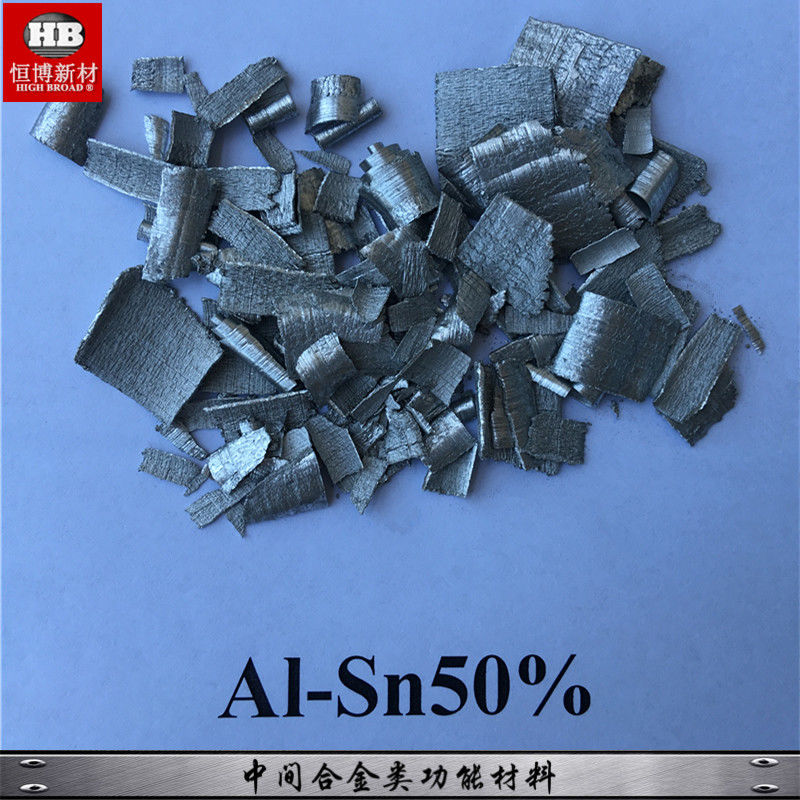 AlSn50% อลูมิเนียมทองเหลืองหมึก Master สายสลัดชิปสําหรับการปรับปรุงเมล็ดและเพิ่มคุณสมบัติสลัดอลูมิเนียม