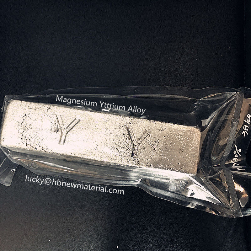 แมกนีเซียม Yttrium MgY30 MgY25 Master Alloy Ingot Grain Refiner สําหรับเครื่องบินอากาศอุตสาหกรรมรถยนต์