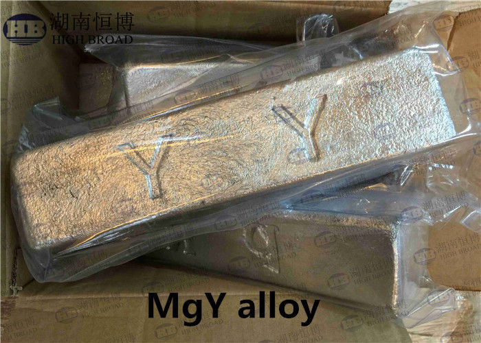MgY30 แม็กนีเซียม Yttrium Master Alloy ด้วยสาร Yttrium จํานวน 30% สําหรับการปรับปรุงเมล็ด และความบริสุทธิ์สูง 99.5%